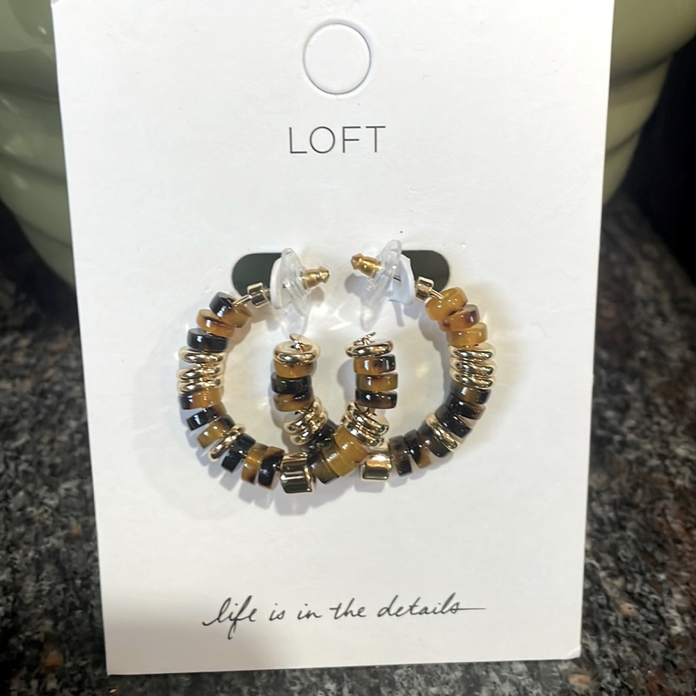 Loft leopard earrings